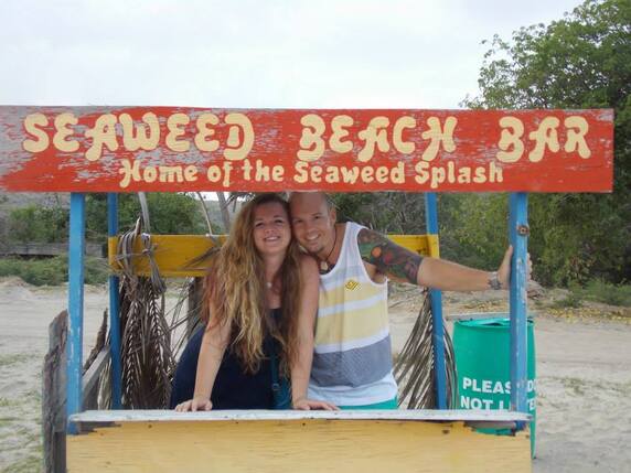 Picture: Dr. and Mrs. Kerr - St. Kitts - Seaweed Beach Bar (beachfront stand)