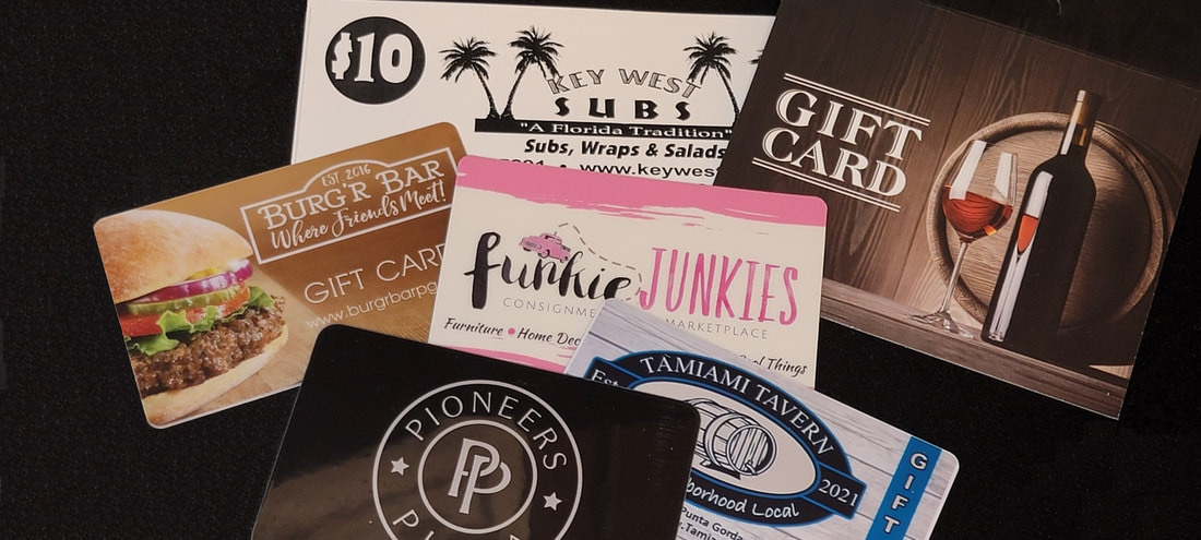 Picture of assorted Gift Cards